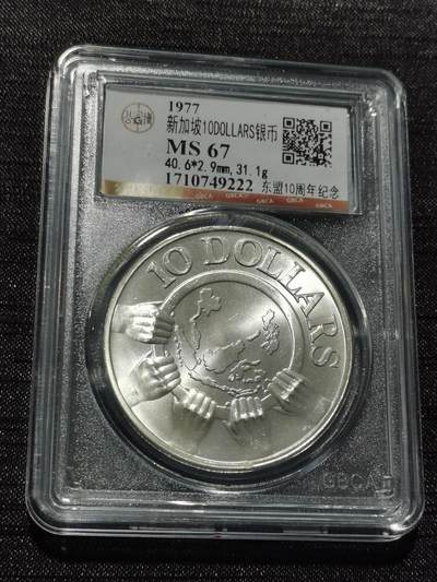 天下钱庄专场欢迎参拍 - 新加坡10元银币