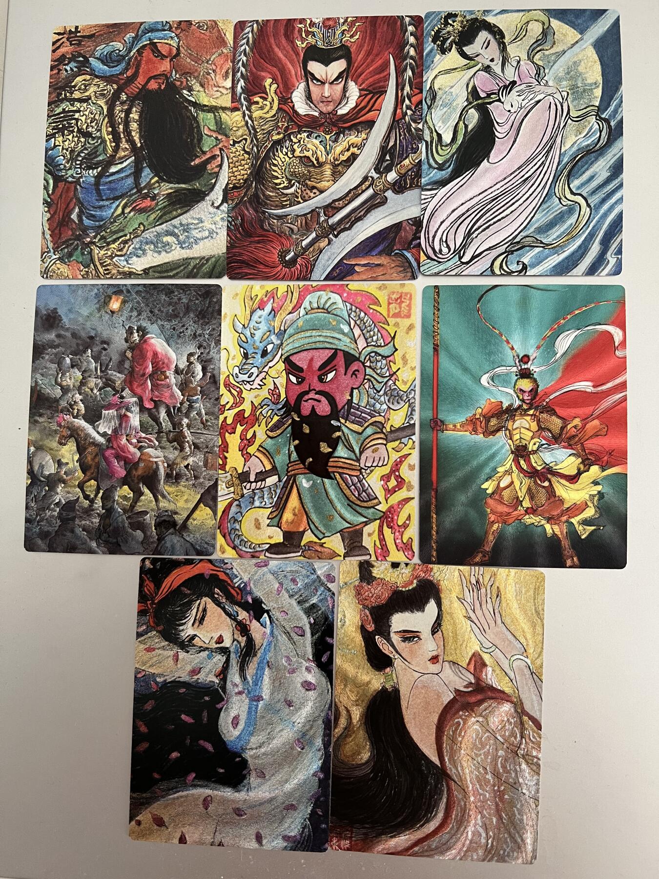 2026年第一次拍卖 权迎东手绘复刻第二弹 粗闪解锁卡一套8张全