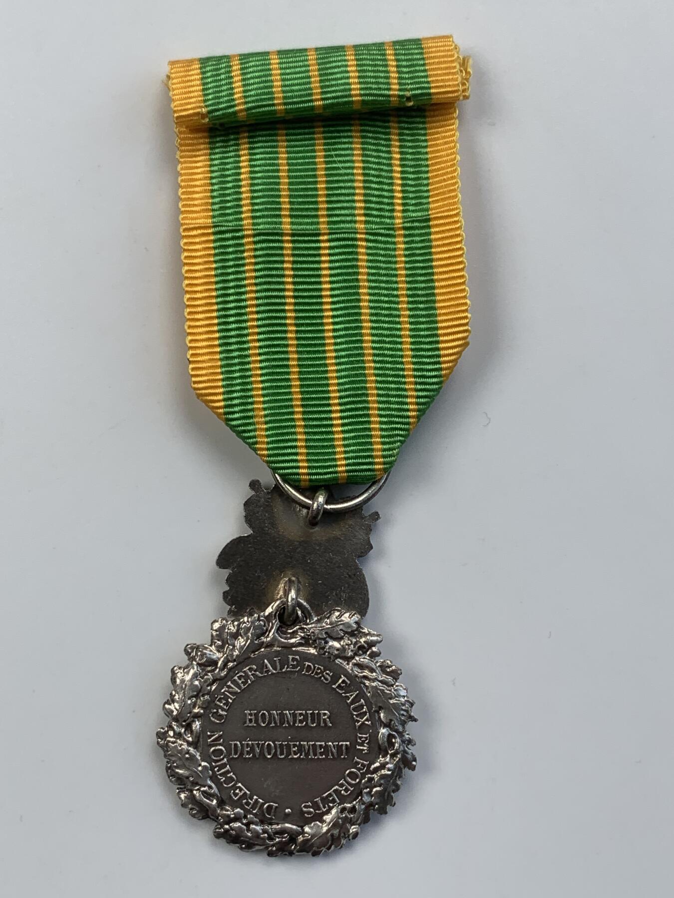 掌中浮雕-藏着的欧洲第056场 法国水资源和森林荣誉奖章，银质，13.4g（不含绶带）