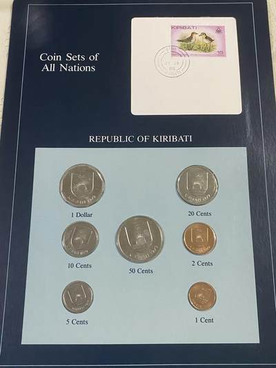 日日生财—方圆世界（全场包邮） - 基里巴斯共和国全套流通硬币 一共包含7枚基里巴斯官方流通硬币，面额从1分至1元