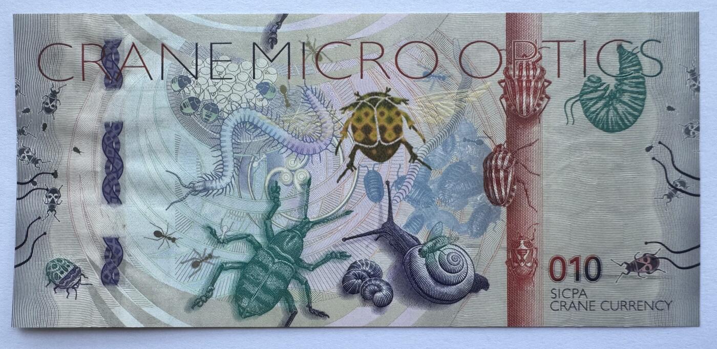 2026第5场（总第232期）：精品测试钞、外钞综合场 美国Crane 2019版“臭虫”系列RAPID®Detect安全线测试钞UNC