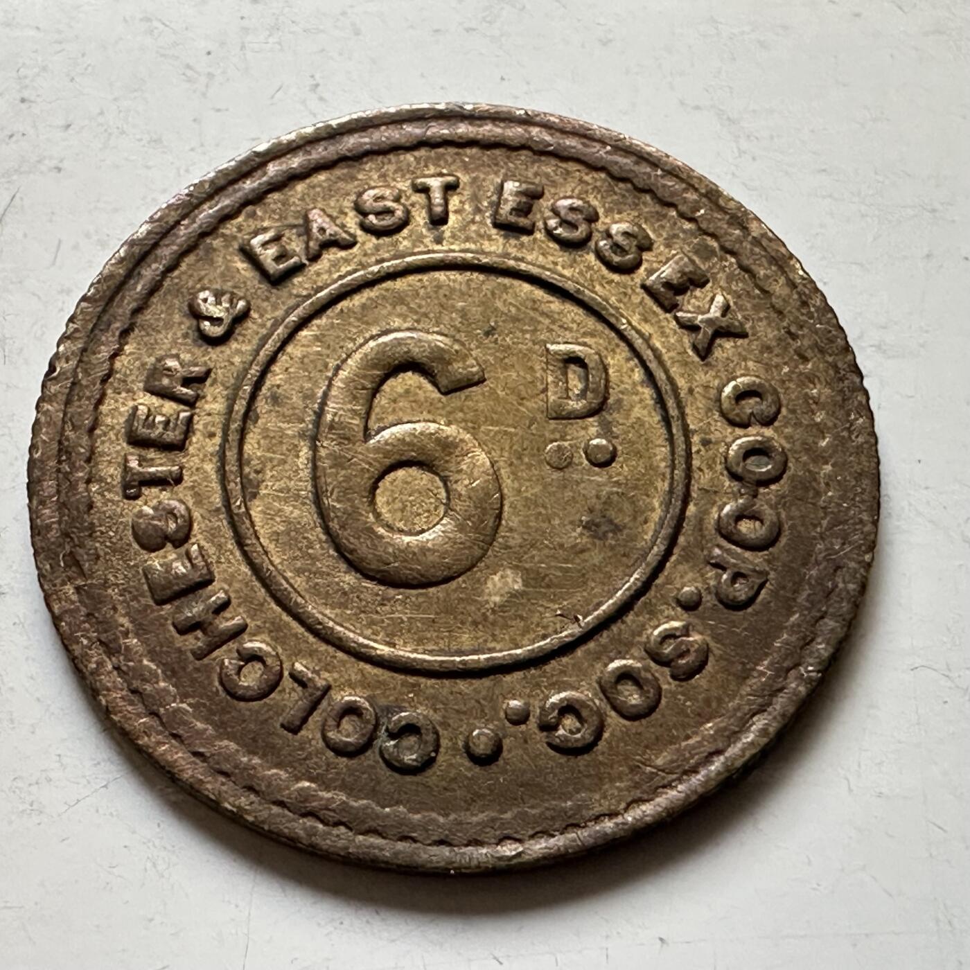 🌹外币初藏🌹🐯2026年第34场   每周二四六晚8️⃣点 接代拍 英国科尔切斯特&东埃塞克斯合作社 6便士Token