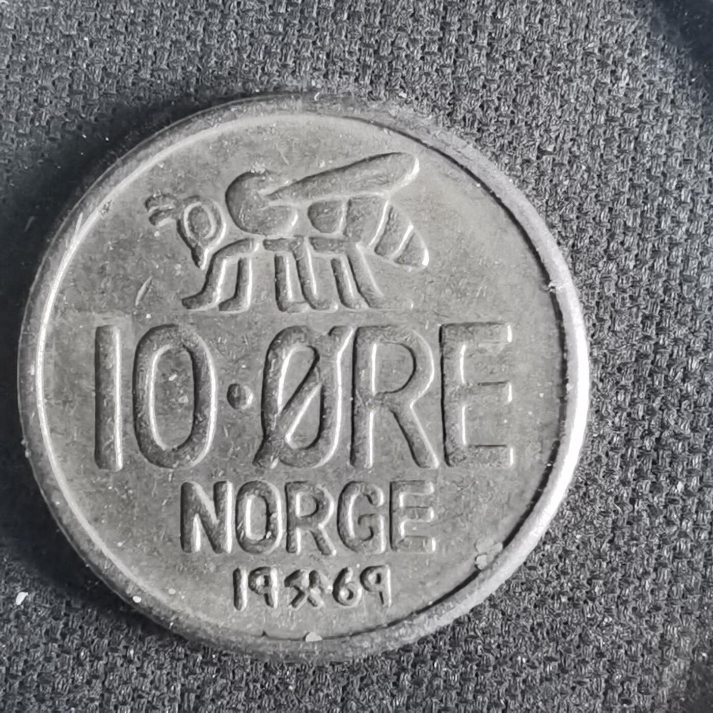 沼泽如烟--第1033场 挪威1969年10欧尔