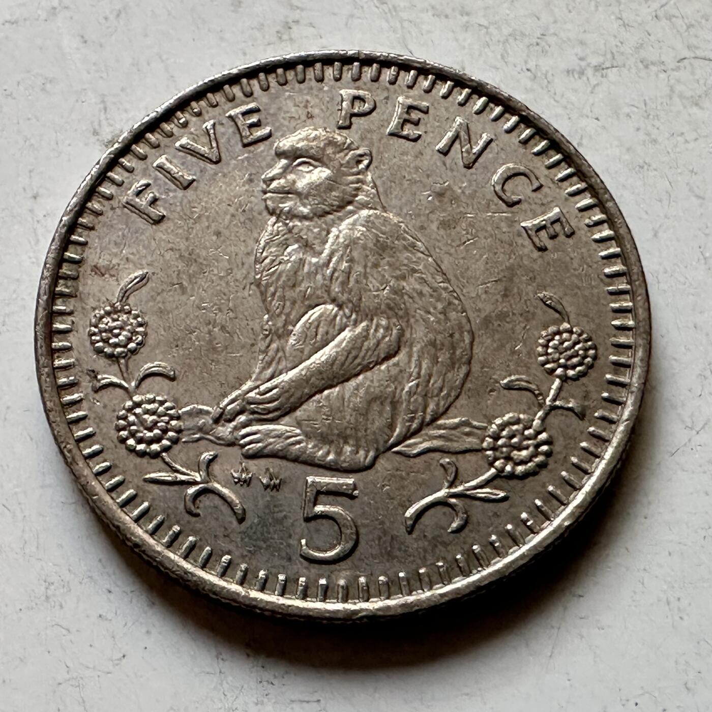 🌹外币初藏🌹🐯2026年第34场   每周二四六晚8️⃣点 接代拍 直布罗陀1988年五便士