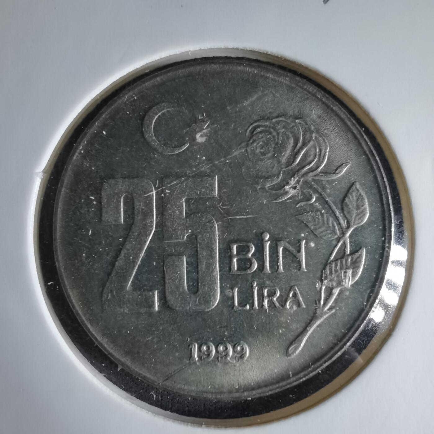 沼泽如烟--第1033场 土耳其1999年2.5万里拉