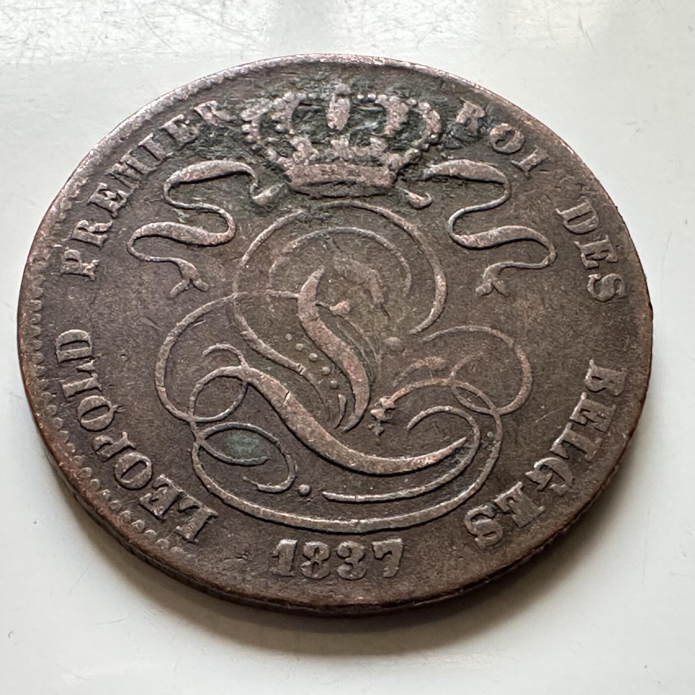 🌹外币初藏🌹🐯2026年第34场   每周二四六晚8️⃣点 接代拍 比利时1837年五分 a