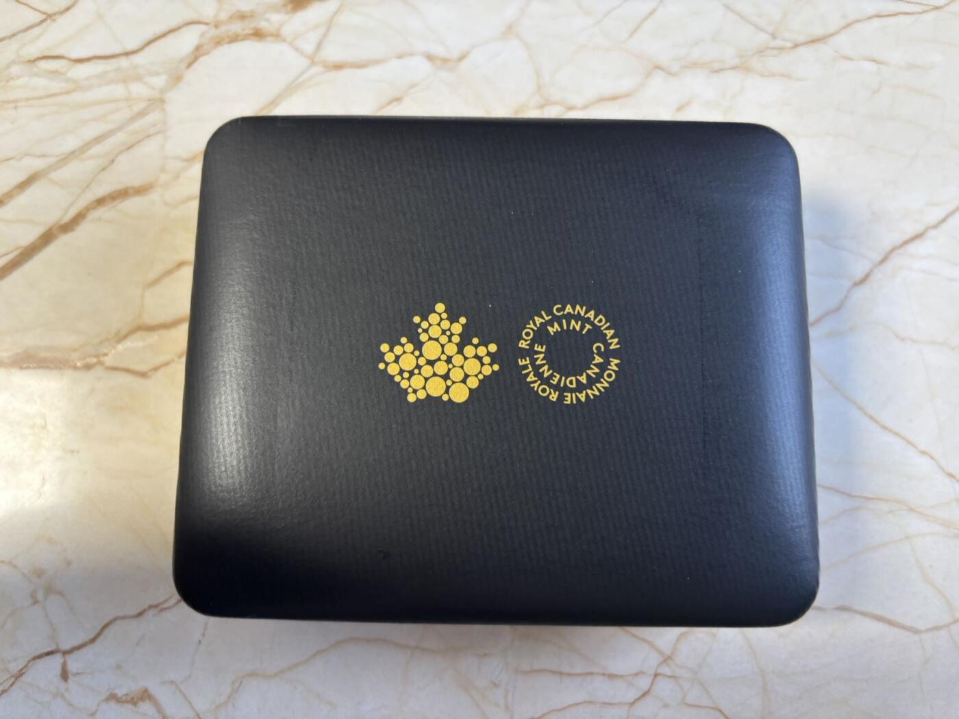 第195期拍卖 加拿大2025年永恒印记5镶嵌天然心形钻石磨砂纪念银币，9999银+0.23克拉天然钻石，78.95克，发行600枚