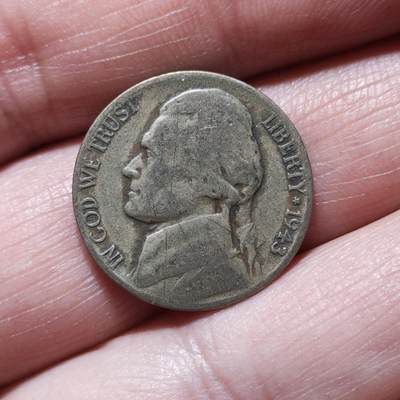 中外钱币第九场 - 美国杰斐逊战时5美分银币11