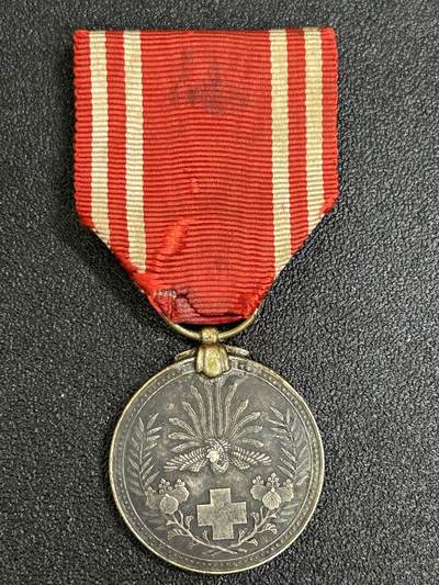 西秦中古拍卖第八十一期  - 不忘历史·抗战收藏 抗战时期日本红十字会奖章 银制