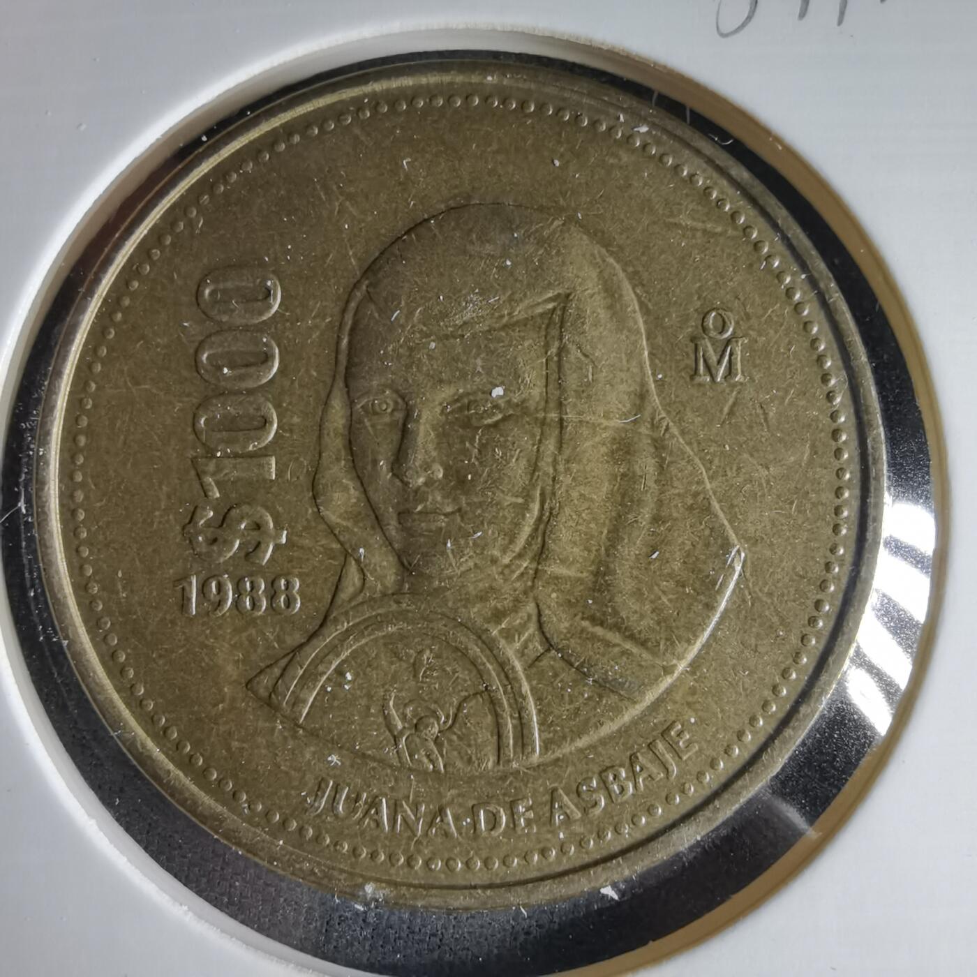 沼泽如烟--第1033场 墨西哥1988年1000比索