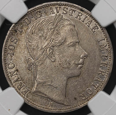 修遠堂世界钱币第109期 - NGC MS62 1859年奥匈帝国-奥地利1弗罗林银币