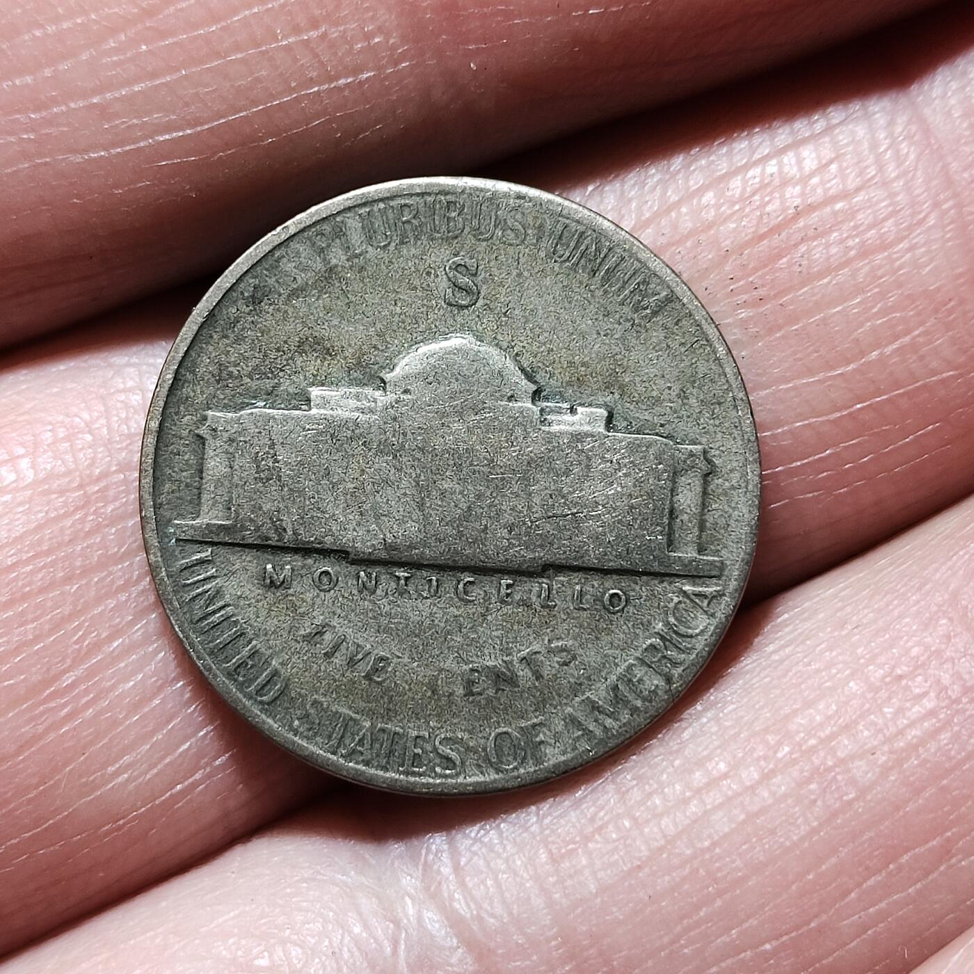 中外钱币第九场 美国杰斐逊战时5美分银币18