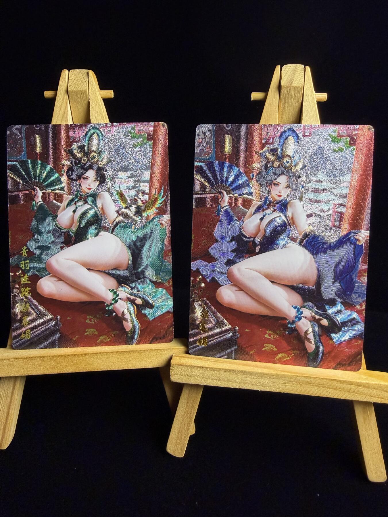 奇点卡牌限时专场 新品 亲签 限编 所有卡牌独家赞助 部分卡牌支持多宫 流拍商品会循环上架 禁止小号扛价 拒绝套路 部分卡牌设有底价 大家放心拍！祝各位卡牌大佬名流身体健康！ 奇点卡牌 澜柚子灵魅仙踪雉鸡精冷烫➕粗闪