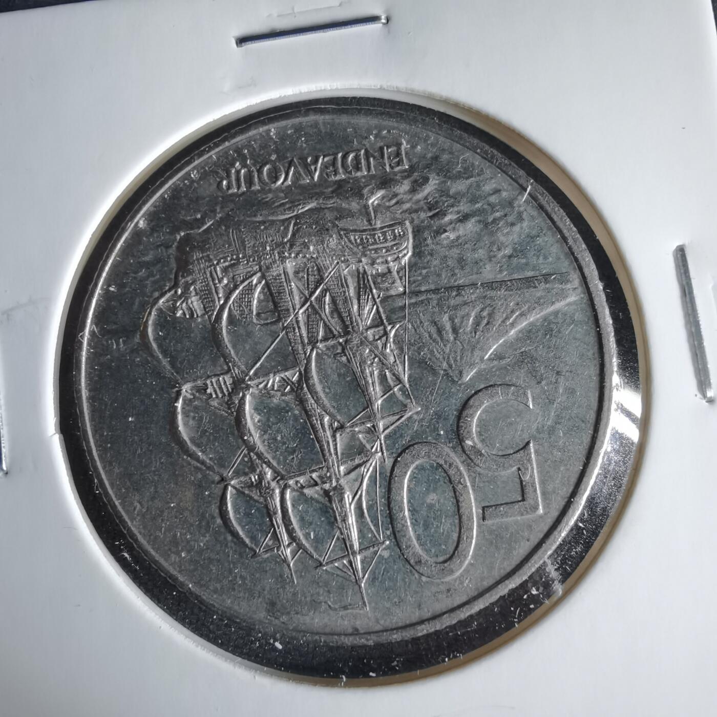 沼泽如烟--第1033场 新西兰1985年50分浅雕版