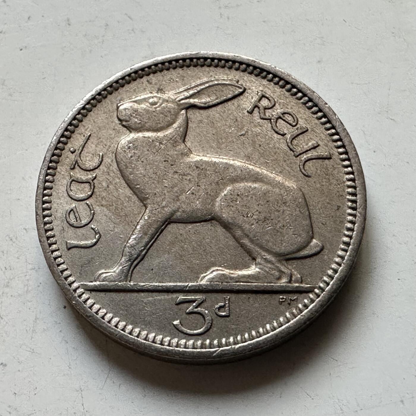 🌹外币初藏🌹🐯2026年第34场   每周二四六晚8️⃣点 接代拍 爱尔兰 1948年 3便士