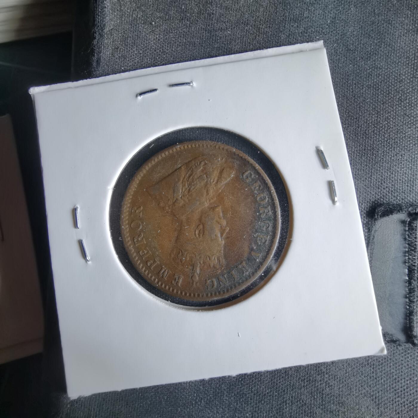 沼泽如烟--第1033场 英属印度1936年四分之一安娜