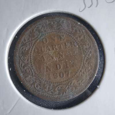 沼泽如烟--第1033场 - 英属印度1907年四分之一安娜