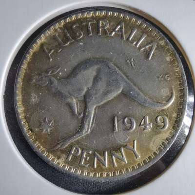 沼泽如烟--第1033场 - 澳大利亚1949年1便士