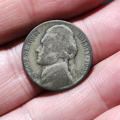 中外钱币第九场 - 美国杰斐逊战时5美分银币14