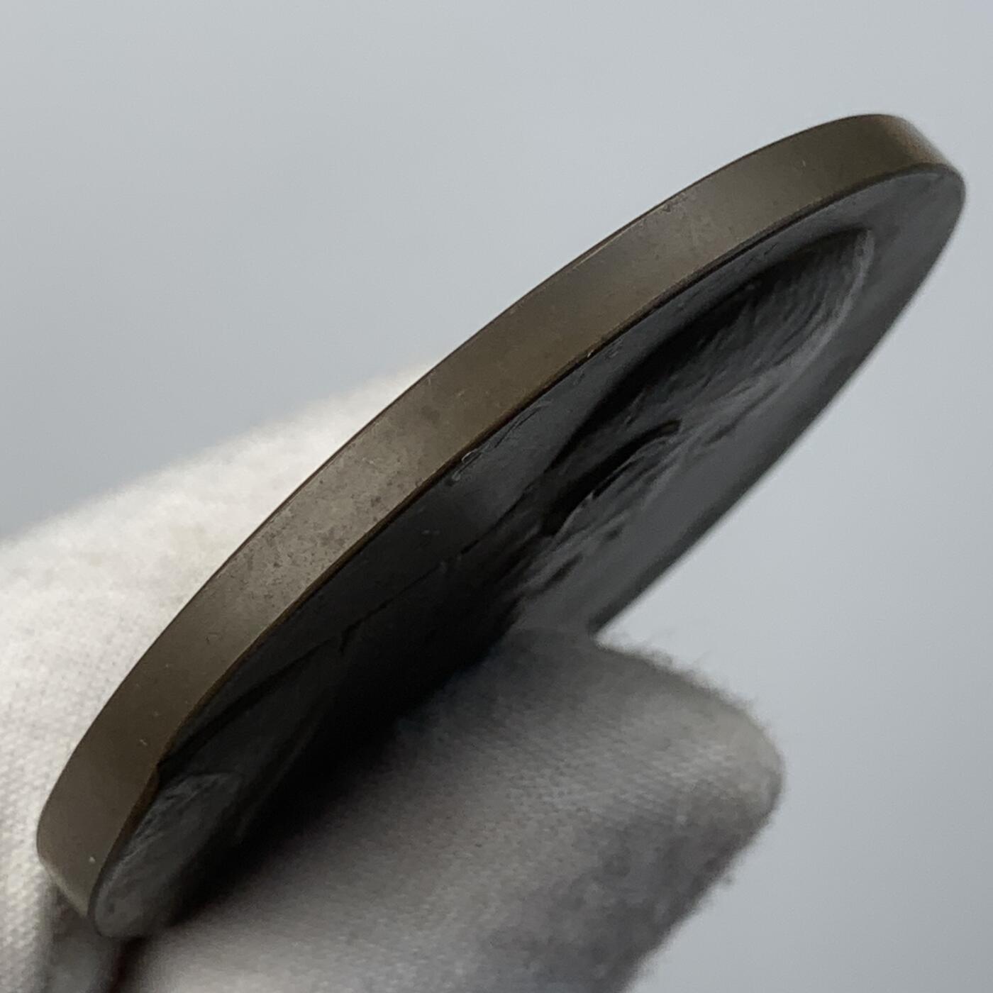 掌中浮雕-藏着的欧洲第056场 1900年奥地利雕塑家卡斯帕·冯·齐姆布施（Kaspar von Zumbusch）铜章，背面：维也纳贝多芬广场上竖立的贝多芬纪念雕塑就是由他操刀完成 ,56mm