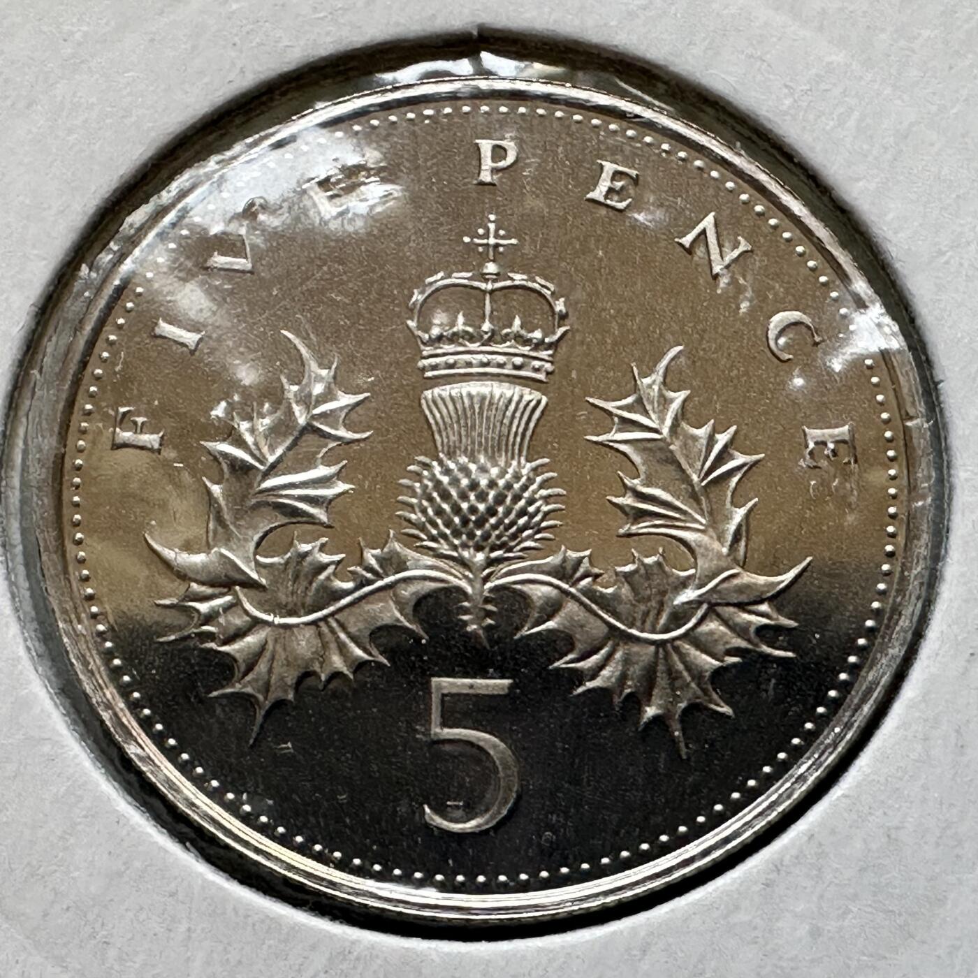 🌹外币初藏🌹🐯2026年第34场   每周二四六晚8️⃣点 接代拍 英国1986年五便士 精制币