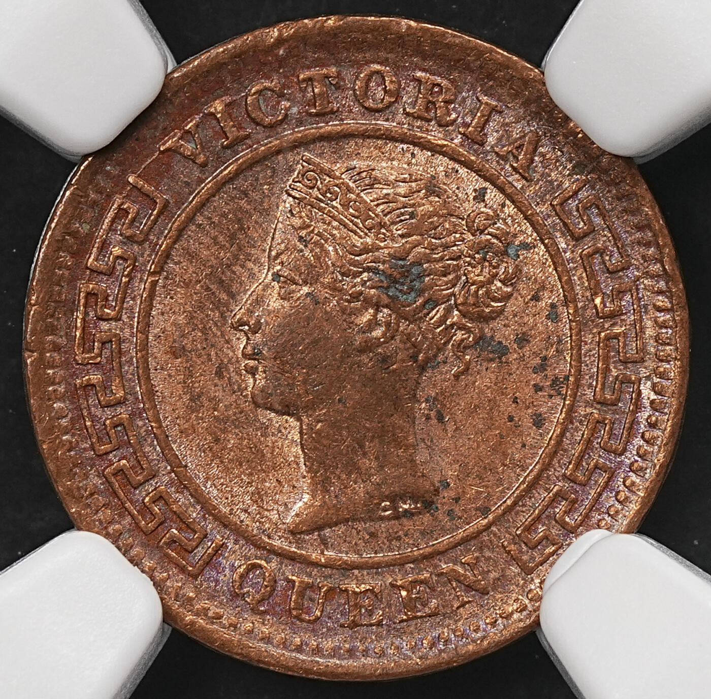 修遠堂世界钱币第109期 NGC MS63RB 1890年英属锡兰1/4分铜币