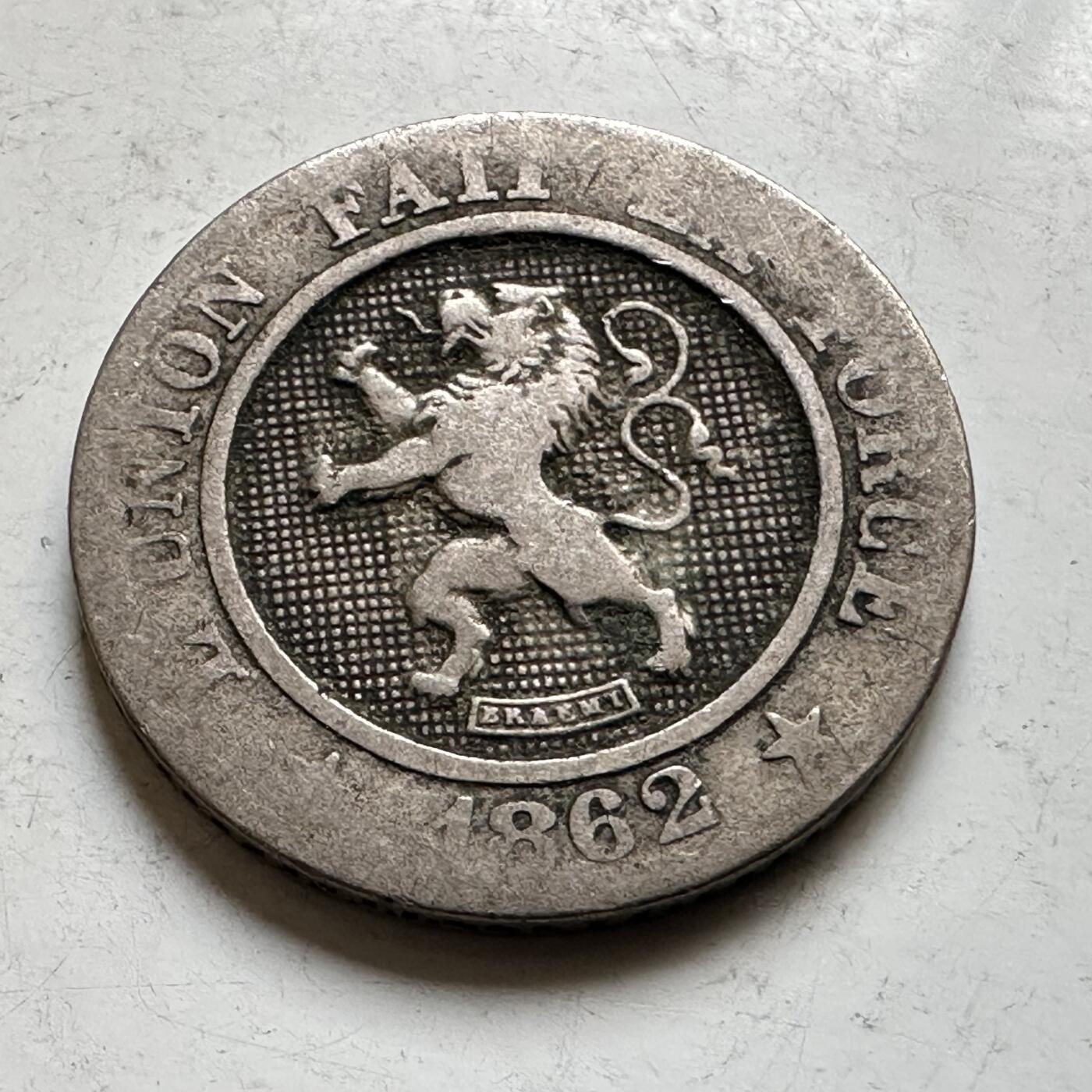 🌹外币初藏🌹🐯2026年第34场   每周二四六晚8️⃣点 接代拍 比利时1862年10分