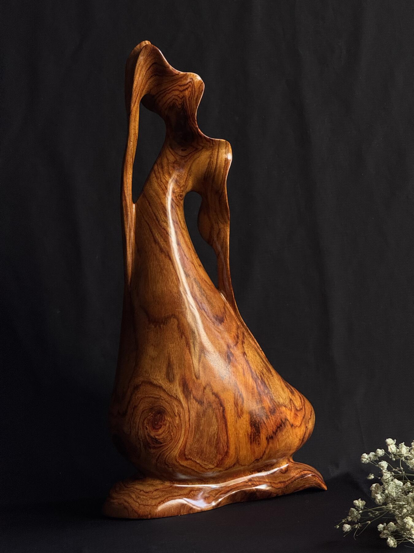 零元拍：越南黄花梨钱袋子大摆件，满花精工。尺寸约：39/19.5/6CM。