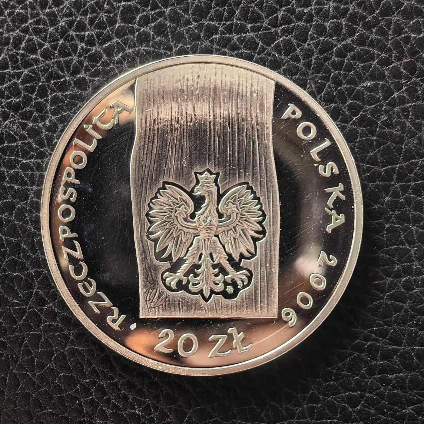 道一币馆币章第一百七十二场 波兰2006年哈乔沃的教堂20兹罗提彩绘精制银币 28.28g 925s