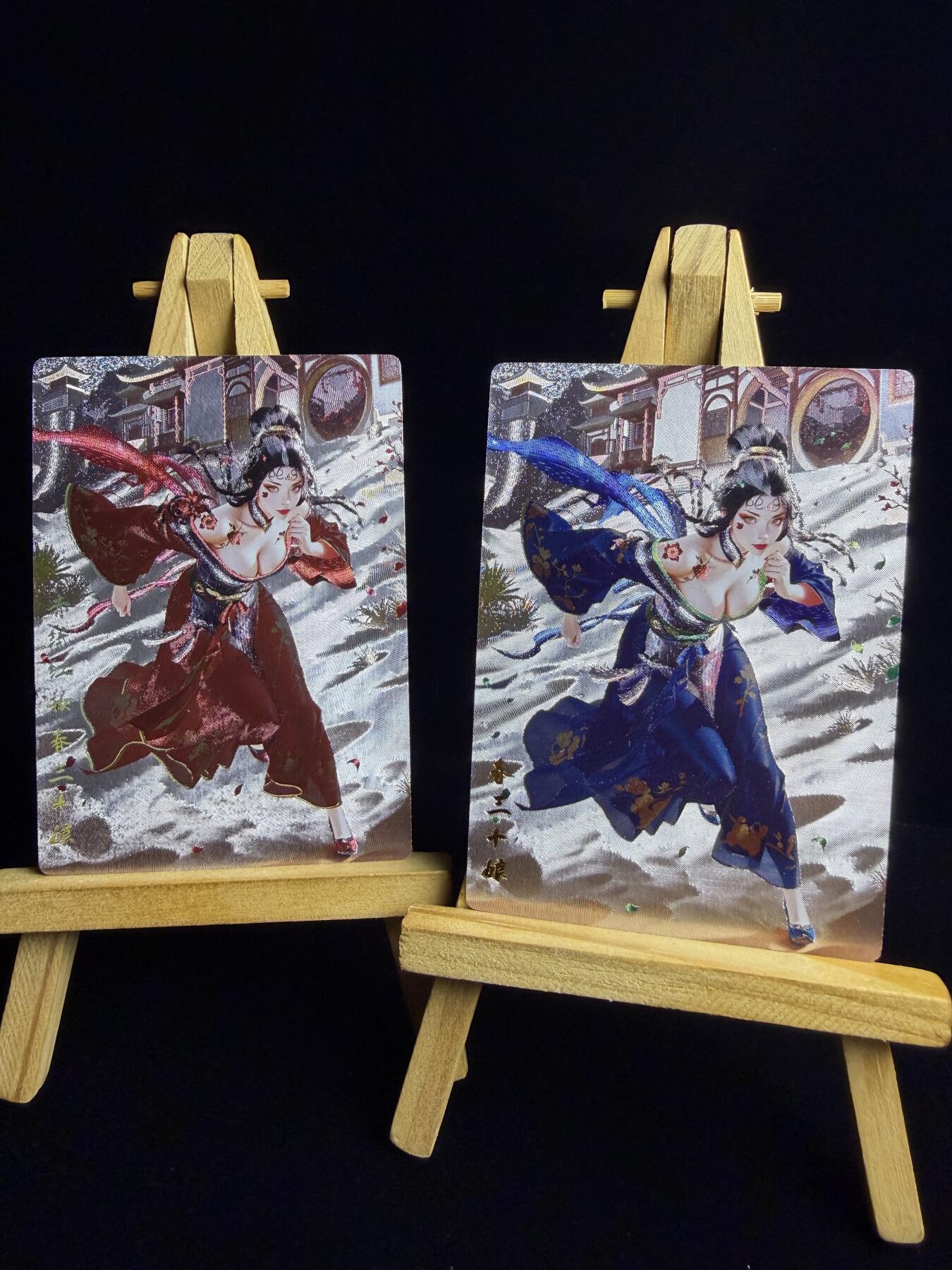 奇点卡牌限时专场 新品 亲签 限编 所有卡牌独家赞助 部分卡牌支持多宫 流拍商品会循环上架 禁止小号扛价 拒绝套路 部分卡牌设有底价 大家放心拍！祝各位卡牌大佬名流身体健康！ 奇点卡牌 澜柚子灵魅仙踪春三十娘冷烫➕粗闪