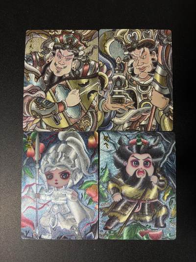 NO.28 好又多金牌大场，每周一站式配齐，方便凑单！（周6晚9点截拍，卖家送拍0抽成！） - 墨婉卡牌 红月 赵洛严 天王+赵云+张飞 4张粗闪