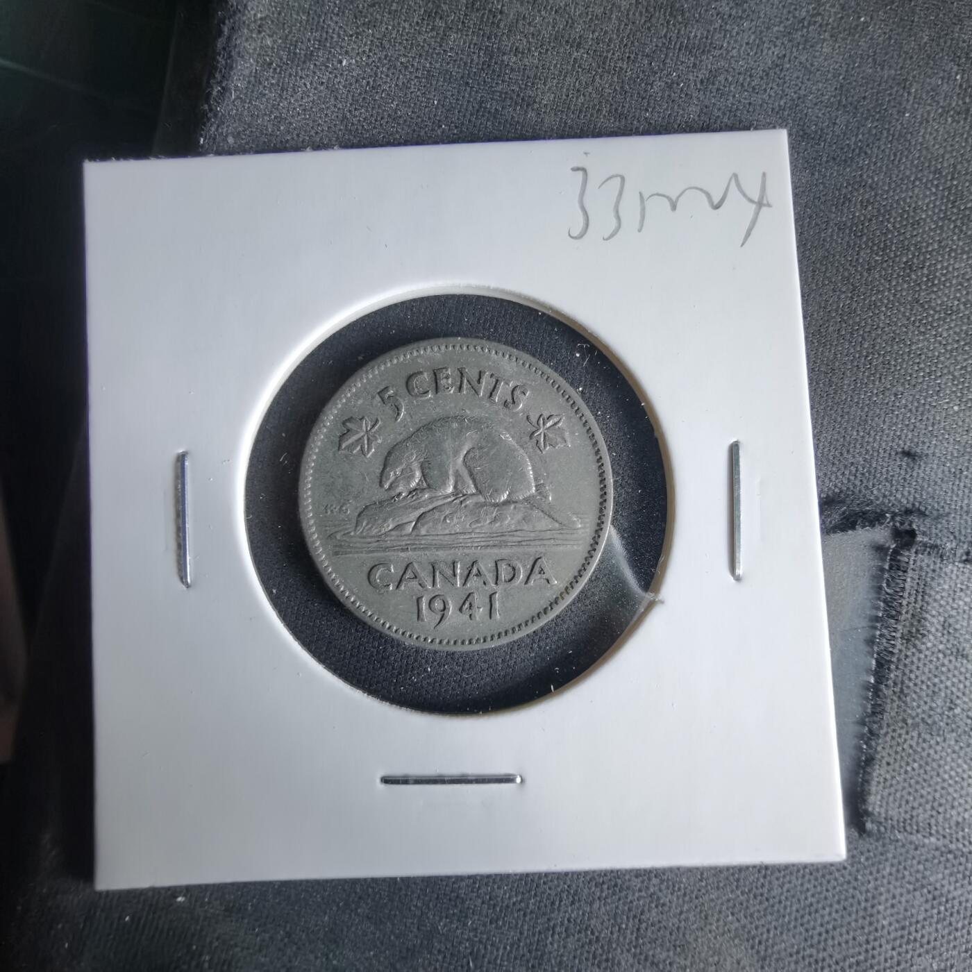 沼泽如烟--第1033场 加拿大1941年五分