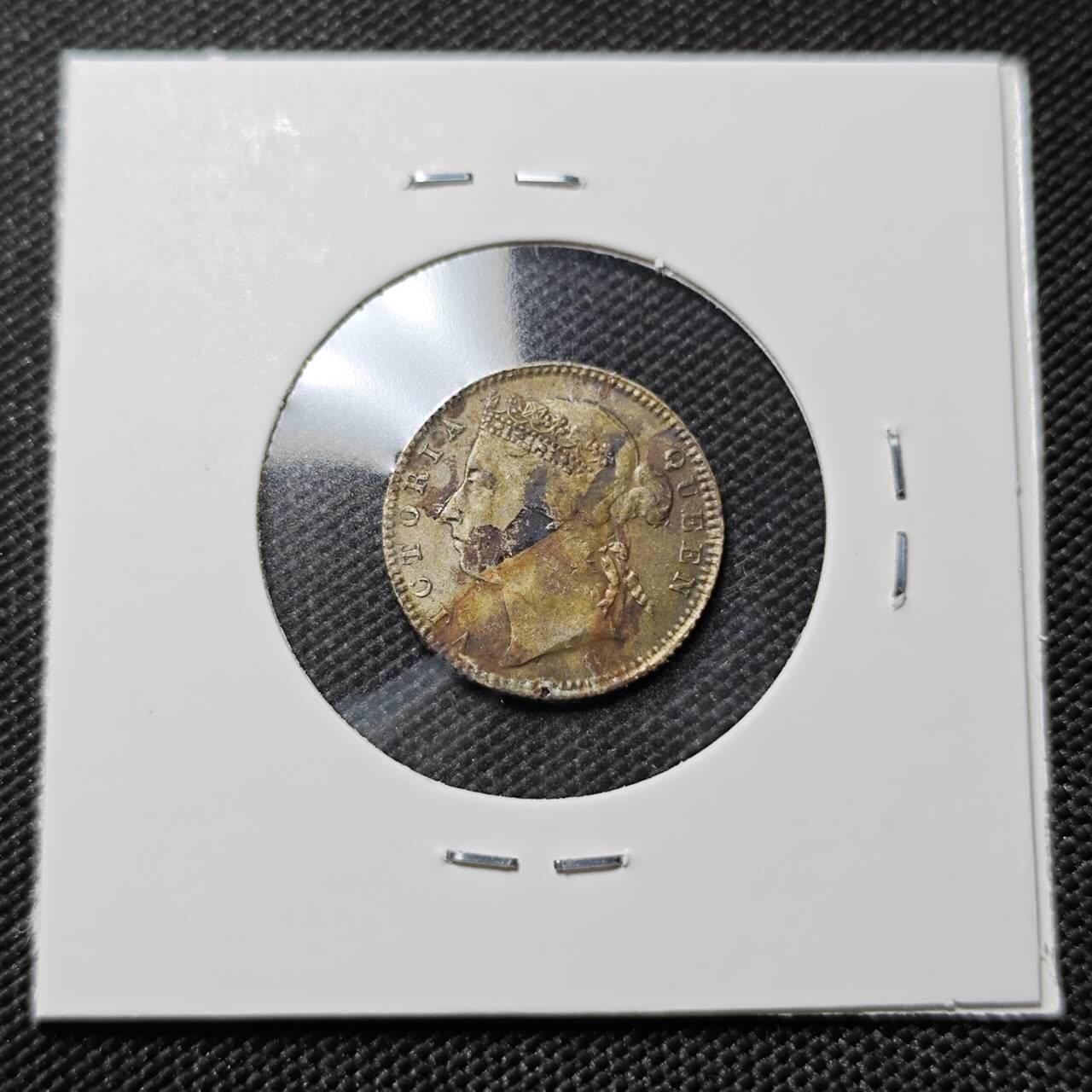 KK钱币收藏小铺   套币专场 2月预留时间 周末发货  1880英属海峡 维多利亚女王10分银币