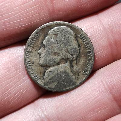 中外钱币第九场 - 美国杰斐逊战时5美分银币16