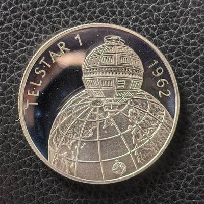 道一币馆币章第一百七十二场 - 匈牙利1992年泰事达1号电视通讯卫星500福林精制银币  28g 900s 5000