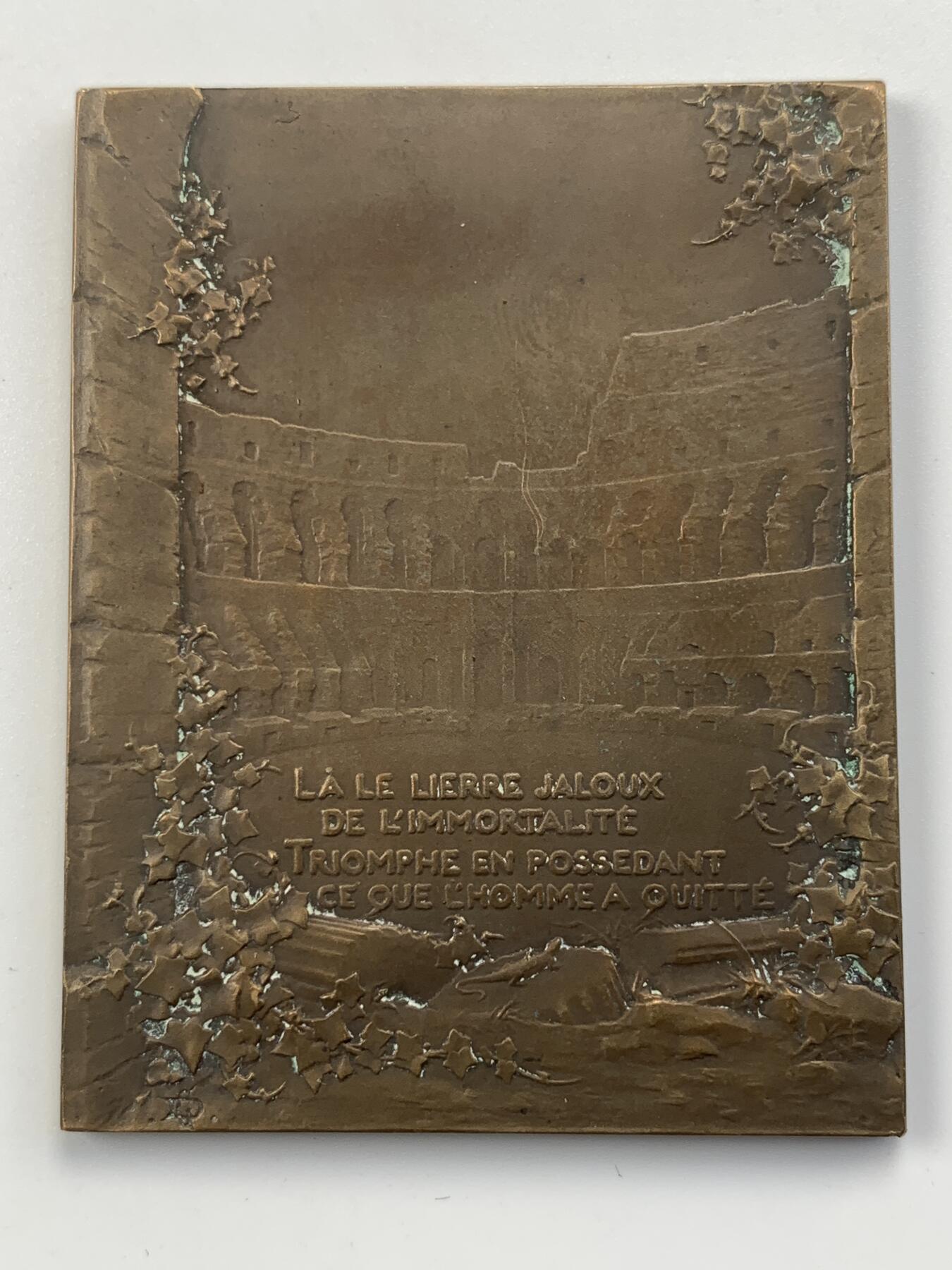 掌中浮雕-藏着的欧洲第056场 法国《冥想》大铜章，49.3*62.3mm，Georges Dupré乔治·杜普雷 (1869–1909)作品，原盒