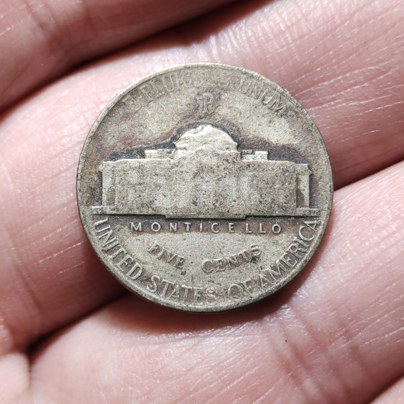 中外钱币第九场 美国杰斐逊战时5美分银币11