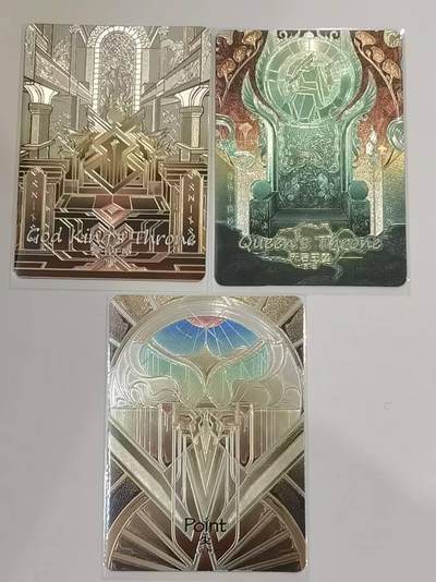 言遇卡牌 第六期【2026.03.28周六晚22：00截拍】新人闲置 欢迎捡漏 - 【箔卡】神王王座（箔卡）+天后王座（箔卡）+尖（箔卡）共3张 失落的迷塔