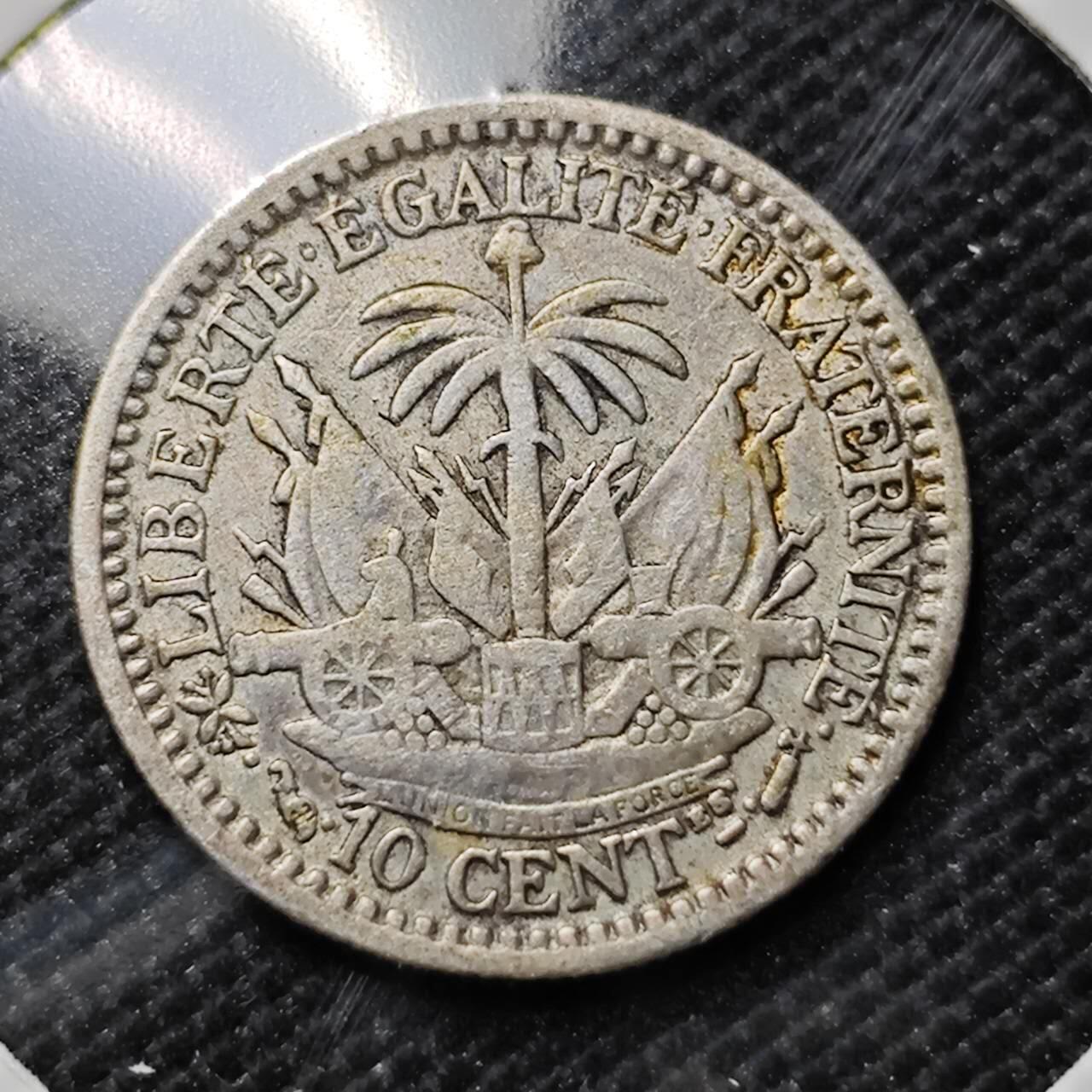 KK钱币收藏小铺   套币专场 2月预留时间 周末发货  1881海地10分银币