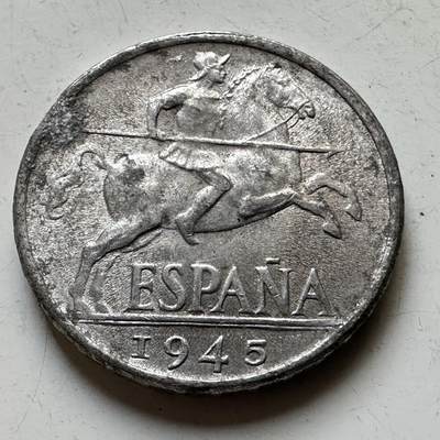 🌹外币初藏🌹🐯2026年第34场   每周二四六晚8️⃣点 接代拍 - 西班牙1945年枪骑兵10分