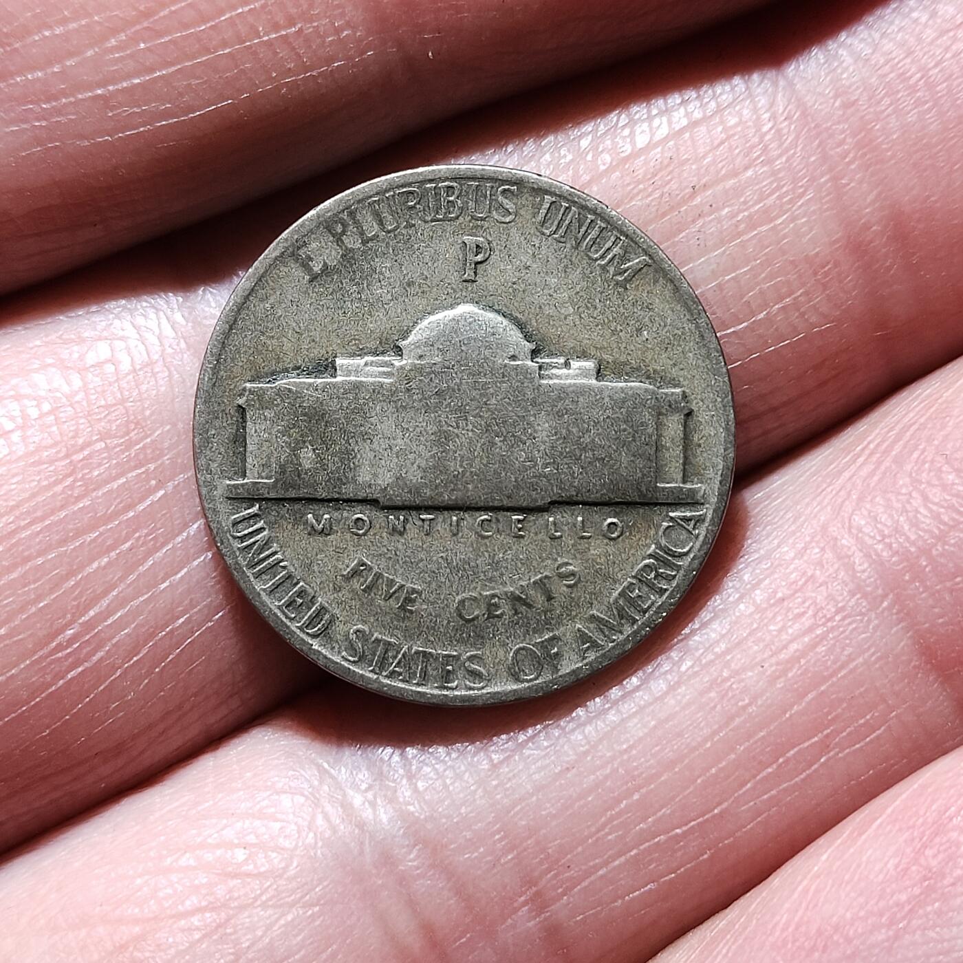 中外钱币第九场 美国杰斐逊战时5美分银币17