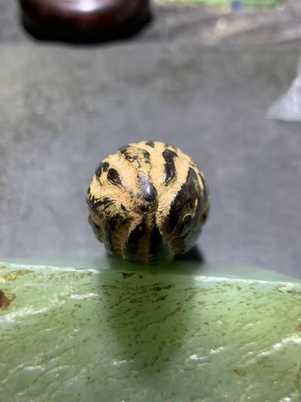 精美千眼菩提黑果把件一个，