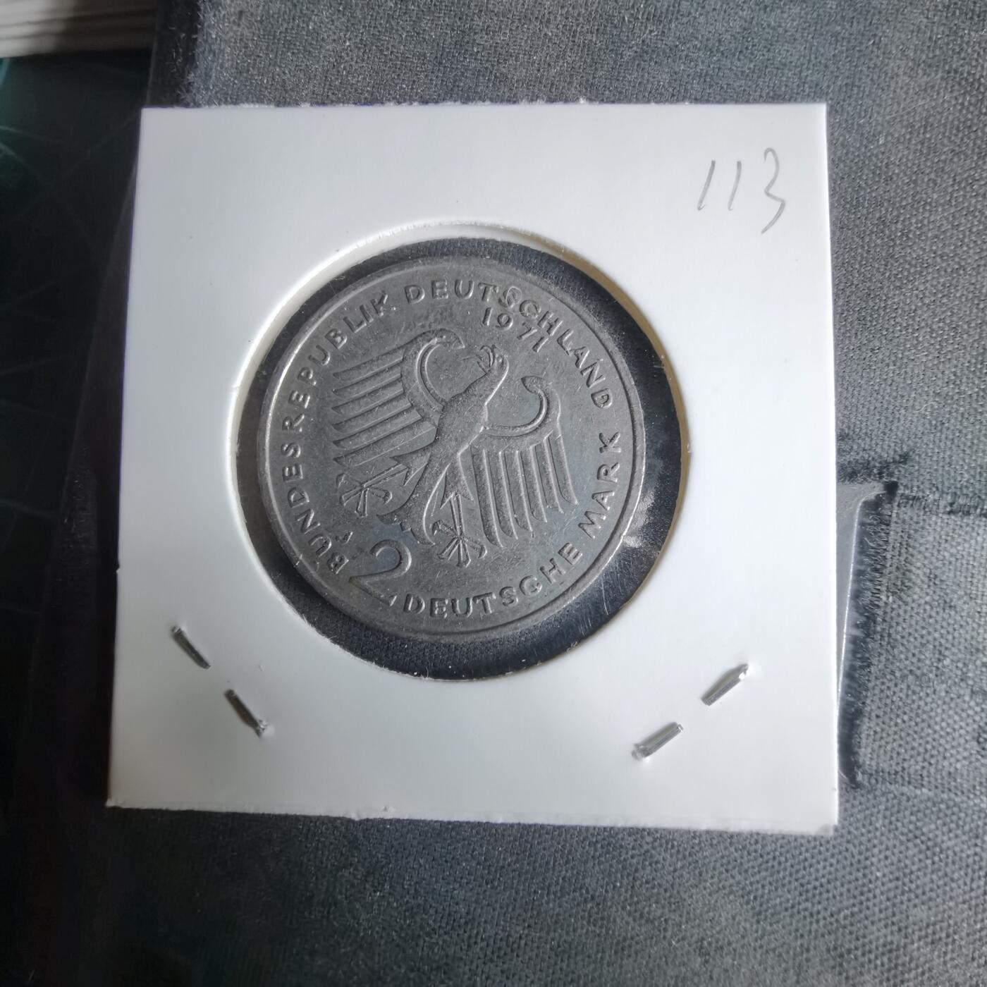 沼泽如烟--第1029场 德国1971年2马克