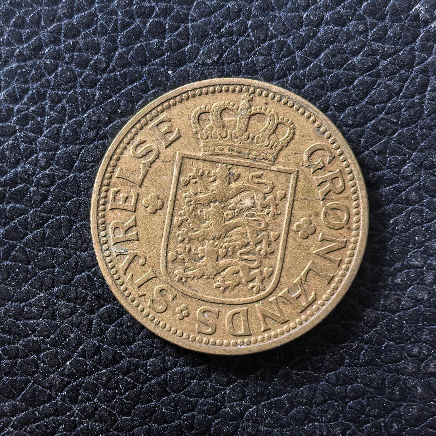 道一币馆币章第一百七十一场 冰岛1926年北极熊1克朗铜币