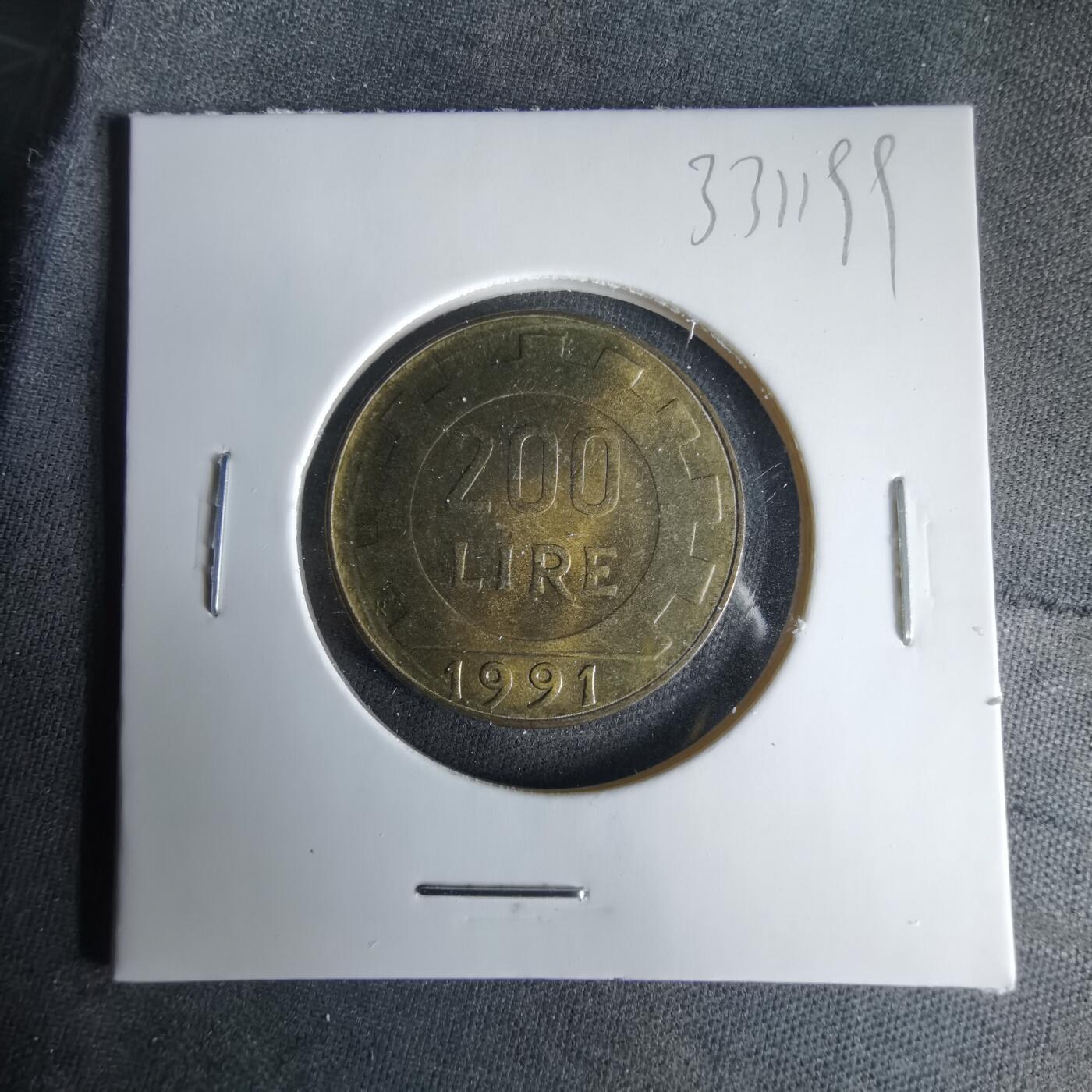 沼泽如烟--第1033场 意大利1991年200里拉