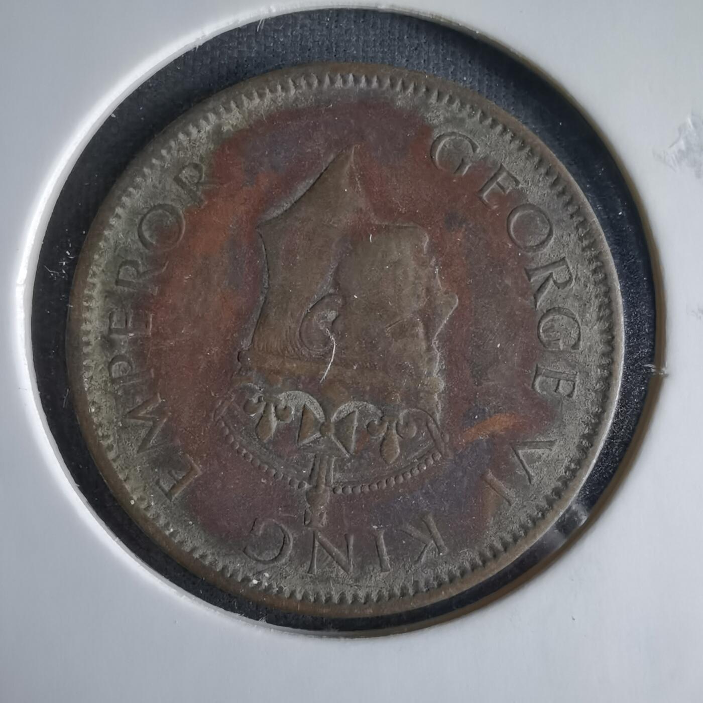 沼泽如烟--第1033场 英属印度1940年四分之一安娜