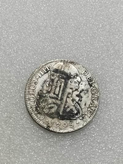 天下钱庄专场欢迎参拍 - 墨戳西属墨西哥卡四老双柱银币