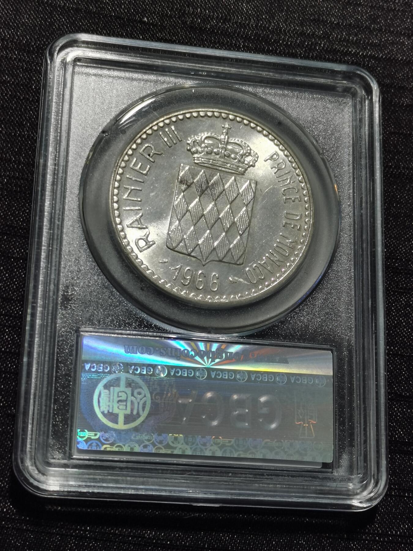 天下钱庄专场欢迎参拍 摩纳哥10法郎银币