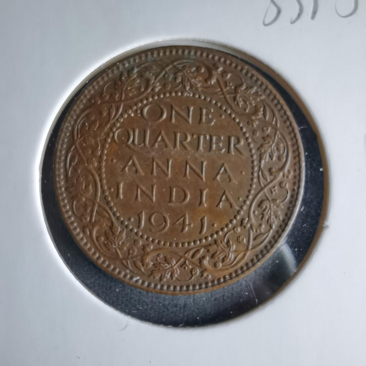 沼泽如烟--第1033场 英属印度1941年四分之一卢比