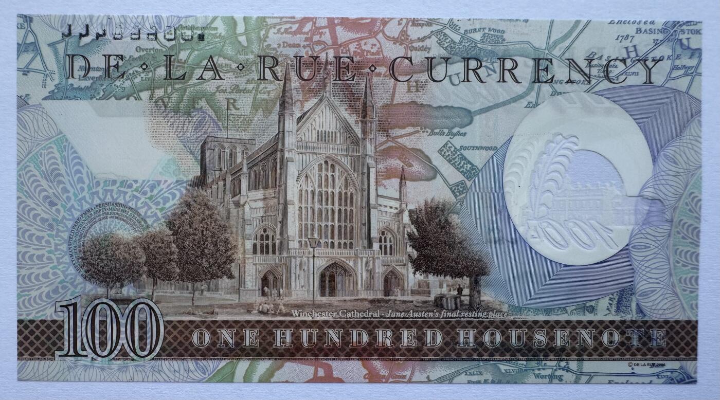 2026第5场（总第232期）：精品测试钞、外钞综合场 版三/双豹子号666444 德纳罗DLR “简奥斯汀”横竖三号码塑料测试钞UNC